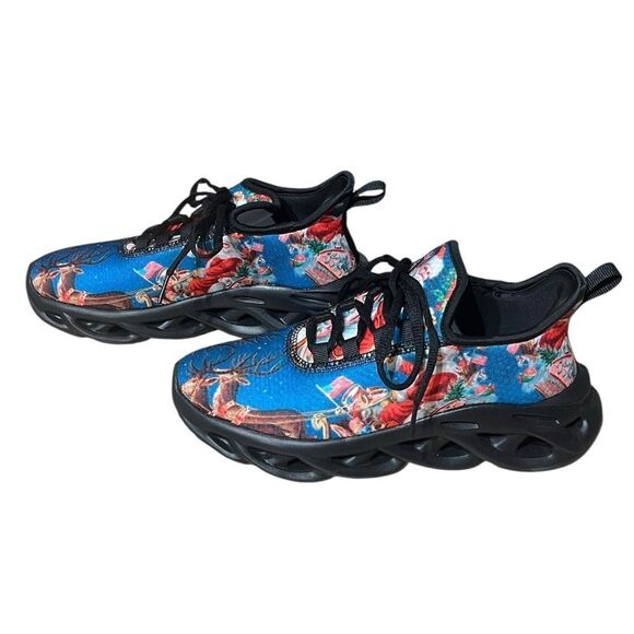 Women’s Santa Sneakers, Size US 6.5 (37) - Picture 2 of 7